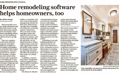GHBA Remodelers Council: Home remodeling software helps homeowners, too