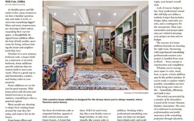 Home Addition Chronicle Article